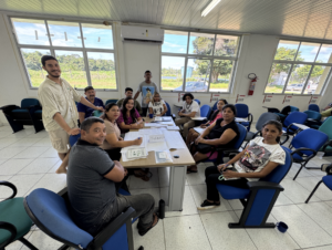 Comunitários da RDS Puranga Conquista, no curso de mudas da Amazônia