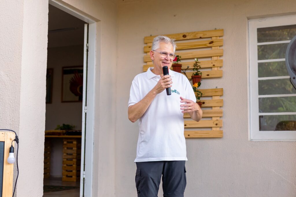 Eduardo Ditt, diretor executivo no IPÊ, deu as boas-vindas a todos na inauguração da sede do IPÊ em Manaus/AM