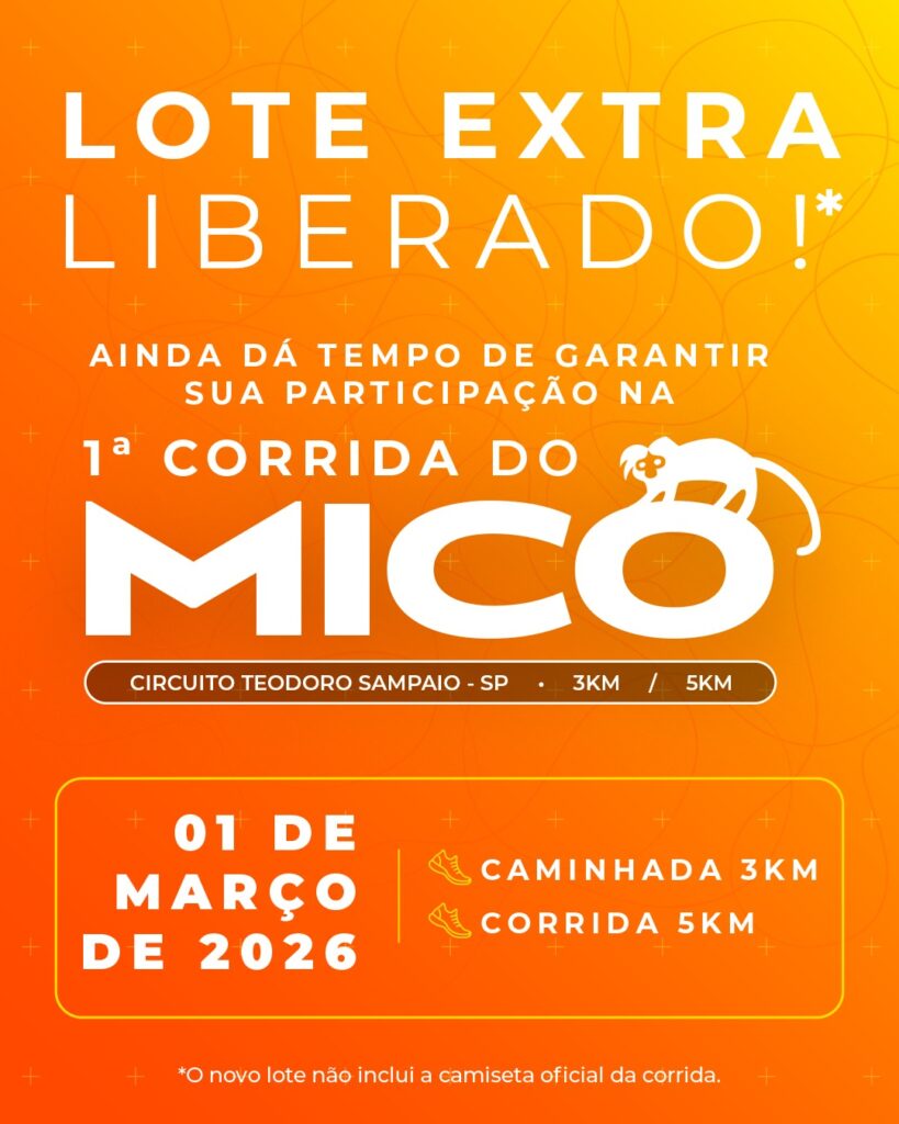 Lote Extra 1ª Corrida do Mico-leão-preto 