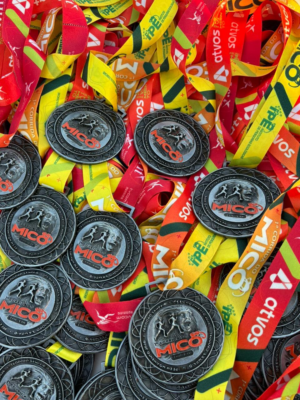 Medalhas da 1ª Corrida do Mico-leão-preto