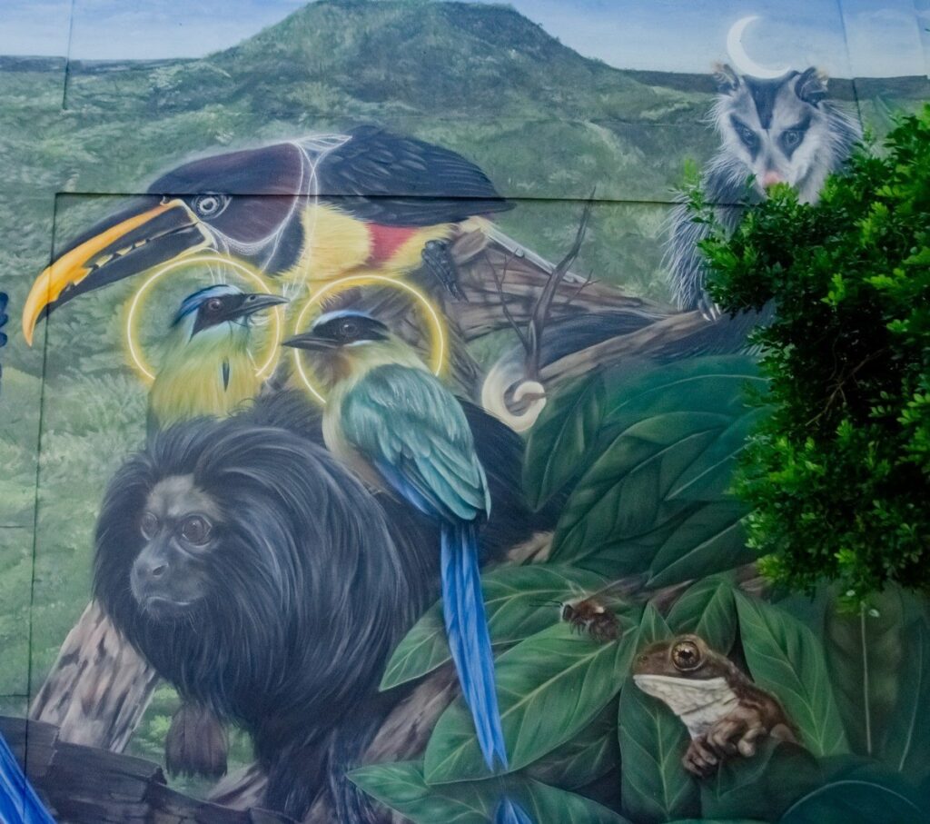 Detalhe da segunda parte do mural