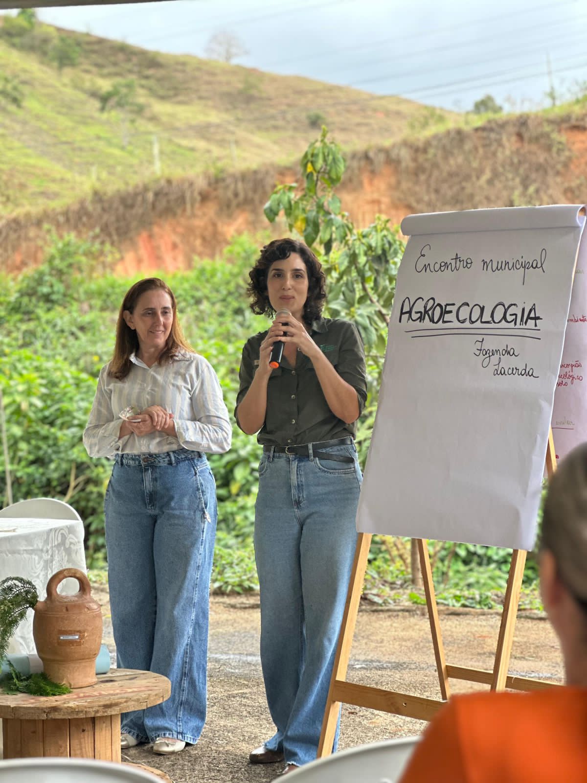 Isadora Aguirra no Encontro Municipal de Agroecologia de Água Branca