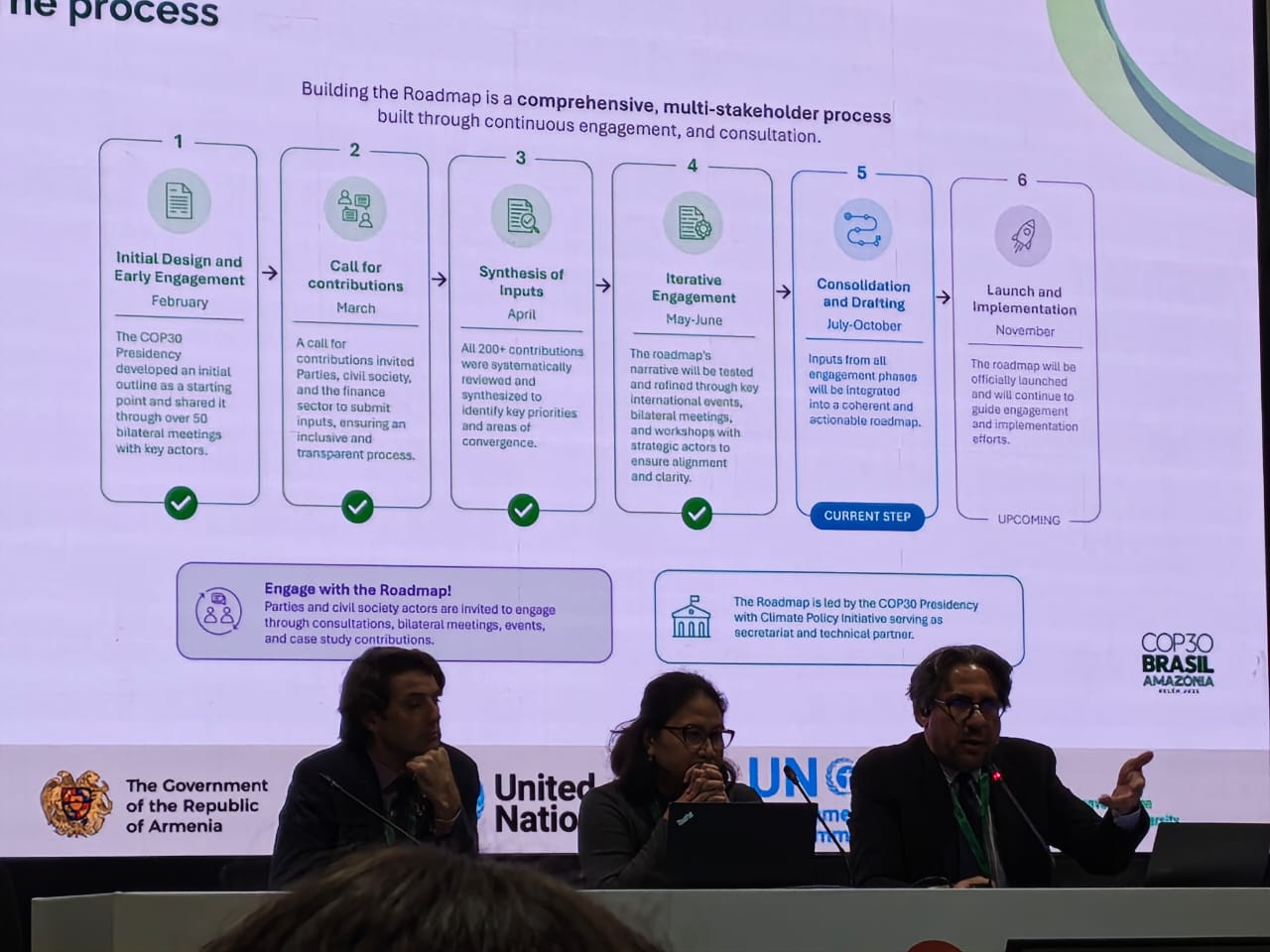 imagem da apresentacao do roadmap florestas na cop17.